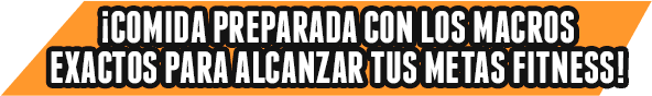 ¡Comida preparada con los macros exactos para alcanzar tus metas fitness!